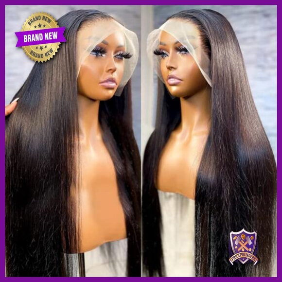 13x4 Straight Lace Front Wig Human Hair 200% Density 26 Inch Glueless main image 6